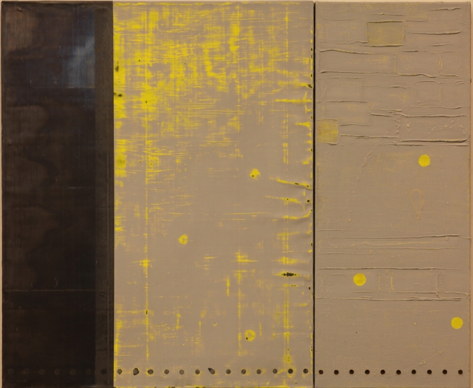 Bewustwording : Acryl op lood en doek (80 x 100 & 40 x 100 cm)