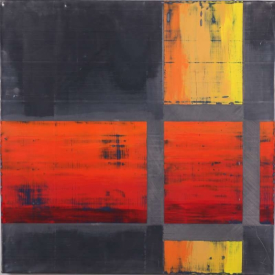 Bewustwording : Acryl op lood (80 x 80 cm)