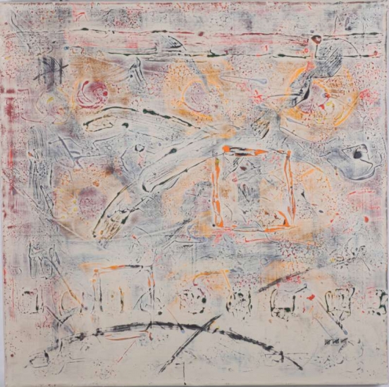 Bewustwording : Acryl op lood (80 x 80 cm)