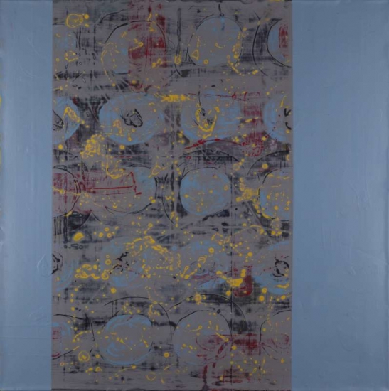 Bewustwording : Acryl op lood (80 x 80 cm)