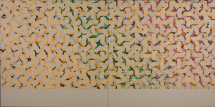 Rituelen : Acryl op doek (2 x 80 x 80 cm)