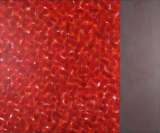 Rituelen : Acryl op doek (100 x 120 cm)