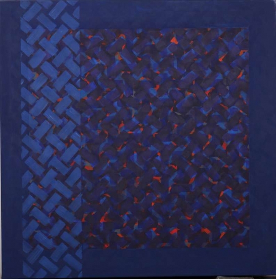 Rituelen : Acryl op doek (100 x 100 cm)